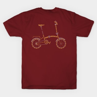 Folding Bike Anatomy T-Shirt